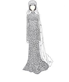 שמלת כלה של Gene Tierney